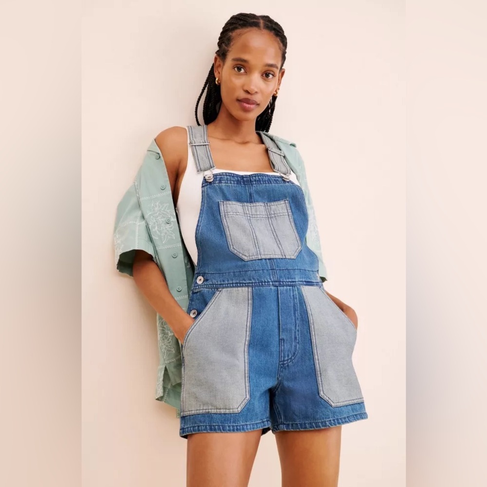 Brixton Two-Tone Blue Women's Overalls